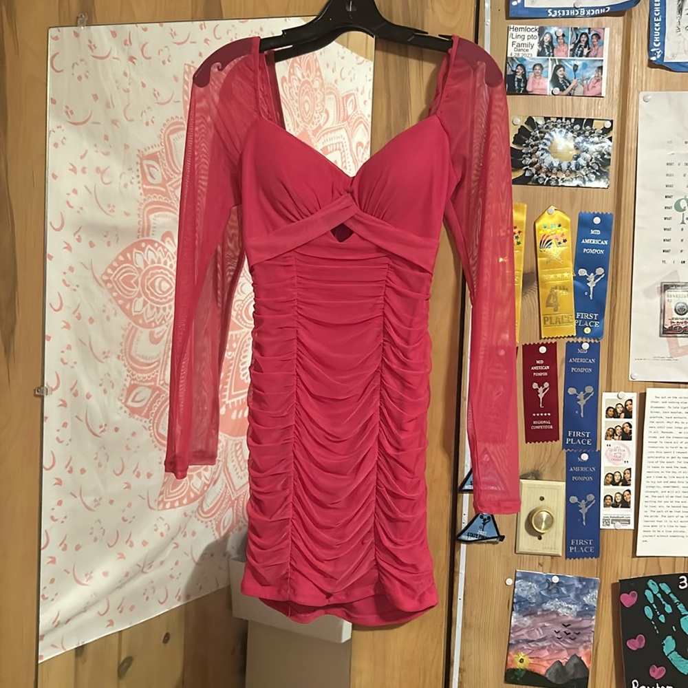 pink homecoming dress